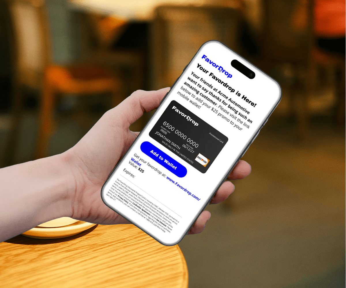 What is a FavorDrop Card?